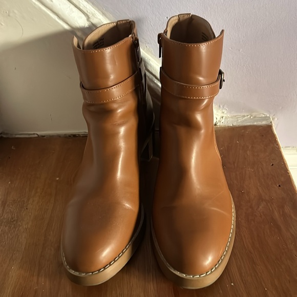 Ann Taylor Loft Riding Booties Wild Ginger Sz 9 - Picture 3 of 9